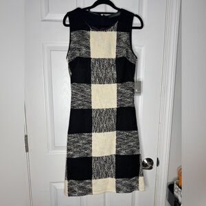 SANDRO‎ FERRONE NWT Tweed Checkers Shift Dress EU 42/US 12